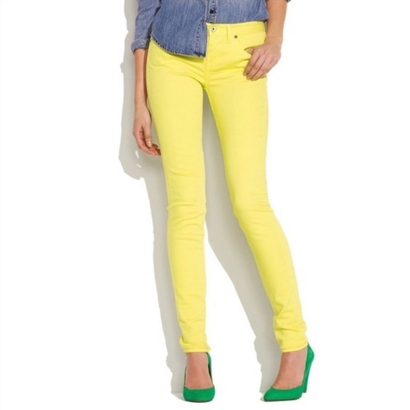 CAbi Denim - CABI 5084 Skinny Fit Citron Jeans Women’s Size 4
